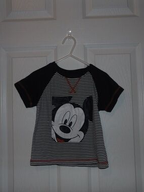 Disney Toddler Boys Mickey Mouse Striped Shirt 2T